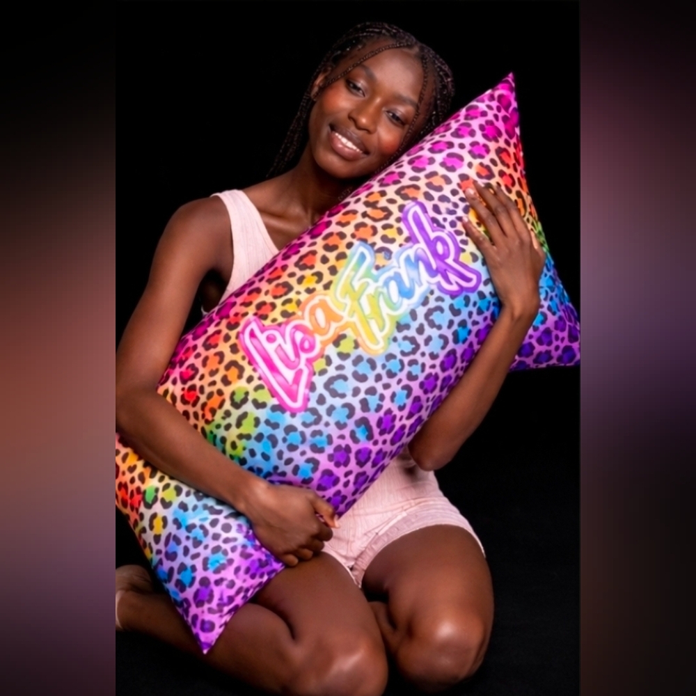 Lisa Frank X Rainbow Leopard Satin Pillowcase Size King By KITSCH NIB